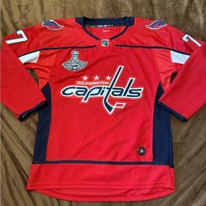 2018 Stanley Cup Champions Adidas Washington Capitals TJ Oshie Sweater